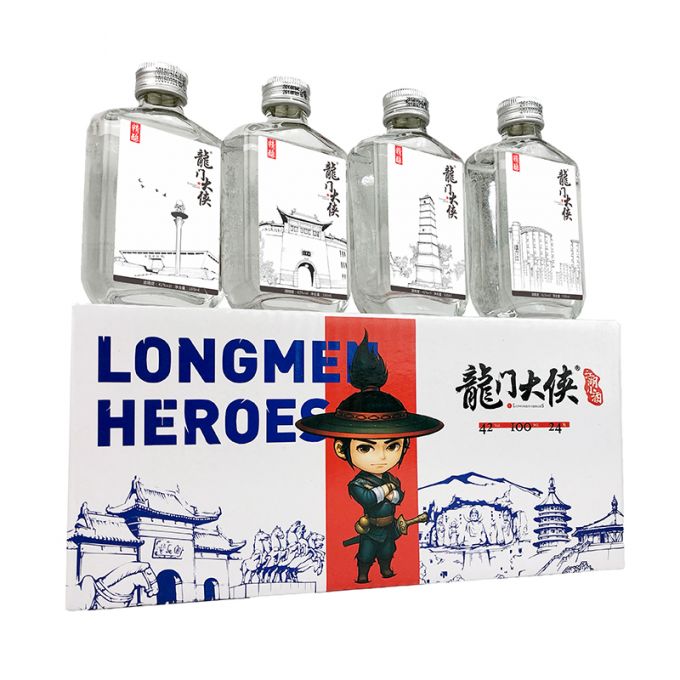 龙门大侠文化小酒 文化版42度整箱 浓香型高度白酒